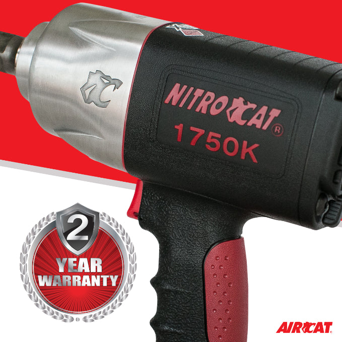 AIRCAT 1750-K: 3/4-Inch Nitrocat Composite Twin Clutch Impact Wrench 1,500 ft-lbs