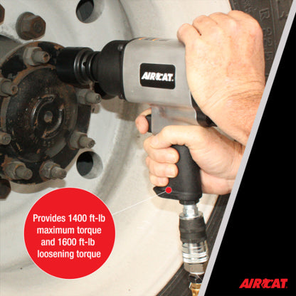 AIRCAT 1777: 3/4-Inch Impact Wrench with Refined Design Twin Hammer 1,600 ft-lbs