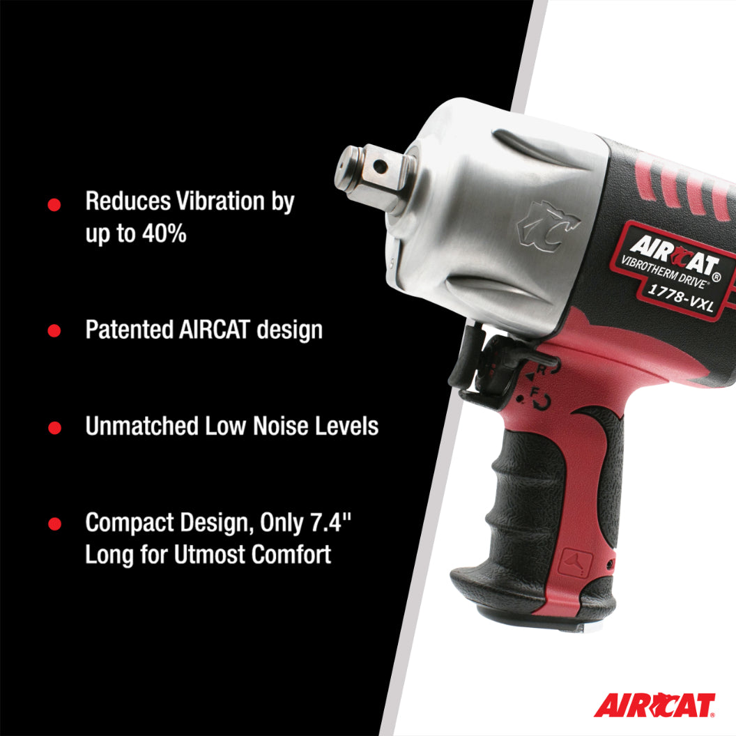 AIRCAT 1778-VXL 3/4-Inch Vibrotherm Drive Composite Impact Wrench 1700 ft-lbs
