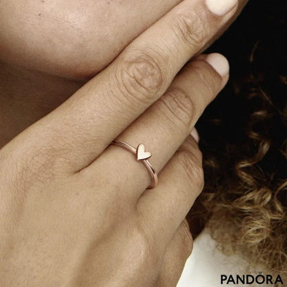 PANDORA Freehand Heart Ring, Size 58, With Gift Box