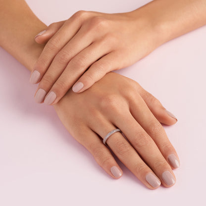PANDORA Jewelry Inspiration Within Cubic Zirconia Ring in Rose, Size 5, With Gift Box
