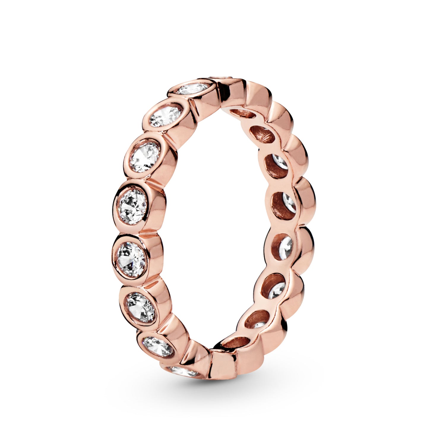 PANDORA Jewelry Alluring Brilliant Cubic Zirconia Ring in Rose, Size 8.5, With Gift Box