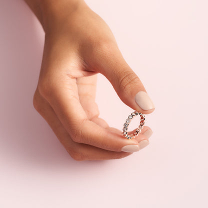 PANDORA Jewelry Alluring Brilliant Cubic Zirconia Ring in Rose, Size 8.5, With Gift Box