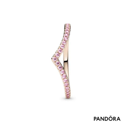 PANDORA Timeless Wish Sparkling Pink Ring, Size 58, With Gift Box