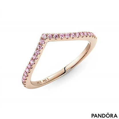 PANDORA Timeless Wish Sparkling Pink Ring, Size 58, With Gift Box
