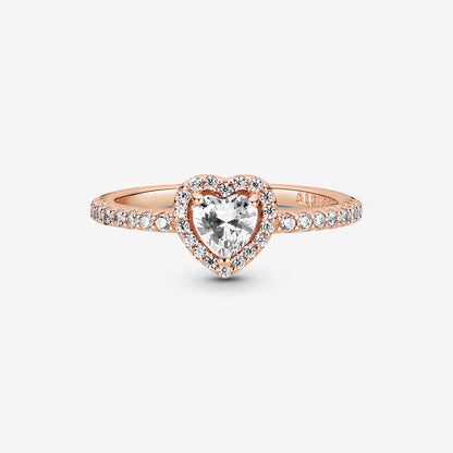 Pandora Sparkling Elevated Heart Ring, Size 52,with Gift Box