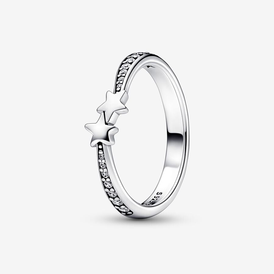 PANDORA Shooting Stars Sparkling Ring, Size, 56, With Gift Box