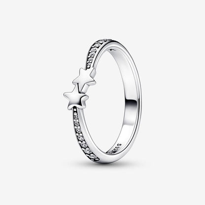 PANDORA Shooting Stars Sparkling Ring, Size, 56, With Gift Box