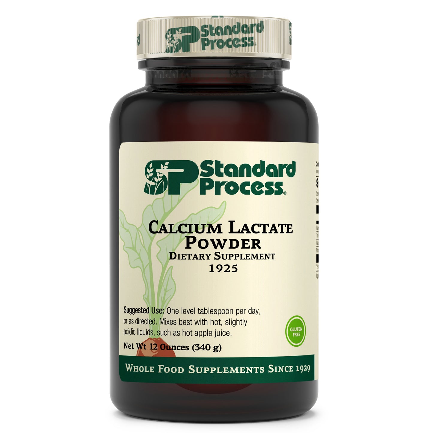 Standard Process Calcium Lactate Powder - Immune Support and Bone Strength - Bone Health and Muscle Supplement with Magnesium and Calcium - 12 Ounces