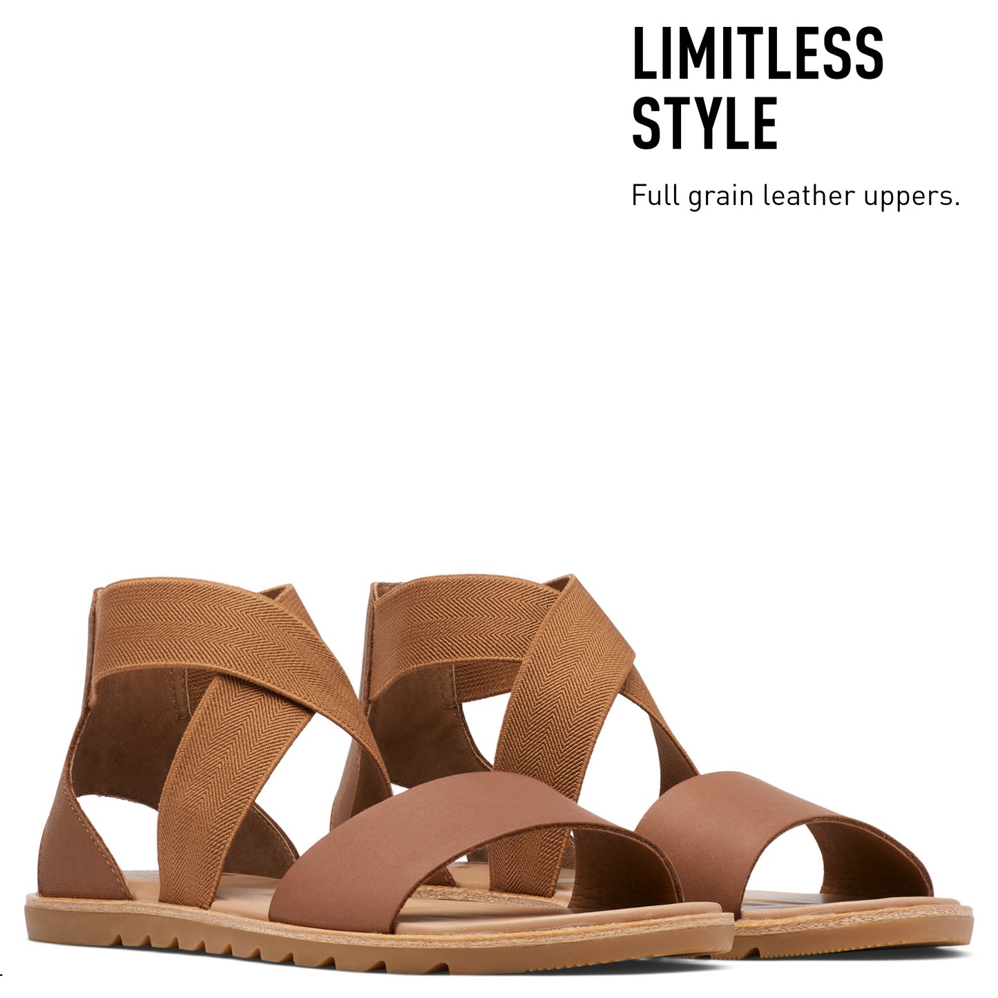 SOREL Women's Ella II Sandals - Velvet Tan - Size 6.5