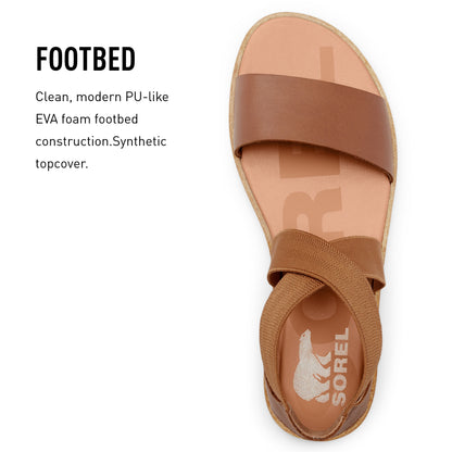 SOREL Women's Ella II Sandals - Velvet Tan - Size 9