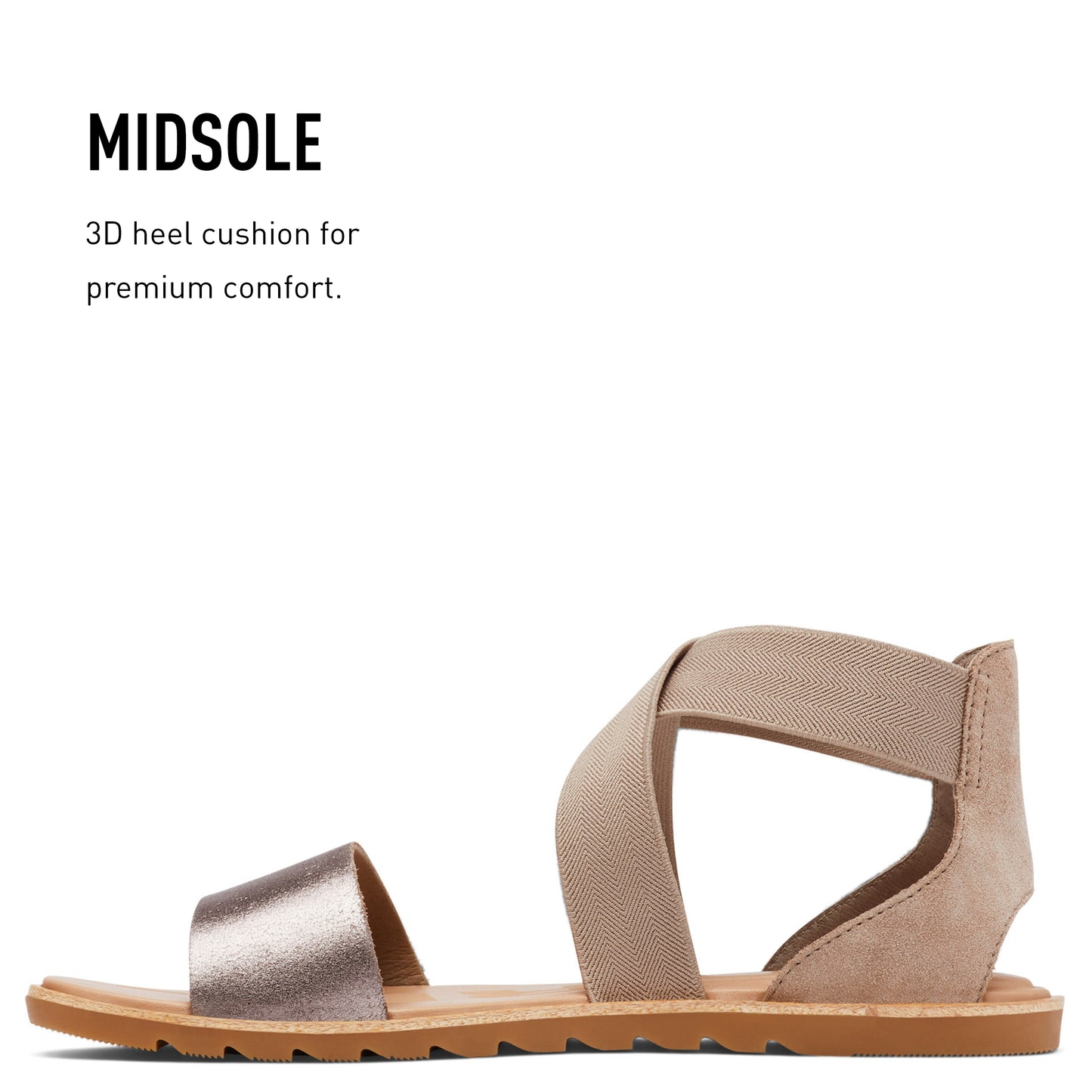 Sorel - Women's - ELLA II SANDAL - Ash Brown- Size  5
