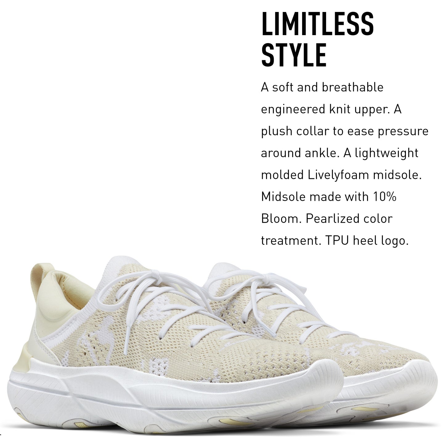 Sorel Women's Explorer Blitz Stride Lace Shoes - White, Chalk - Size 7.5