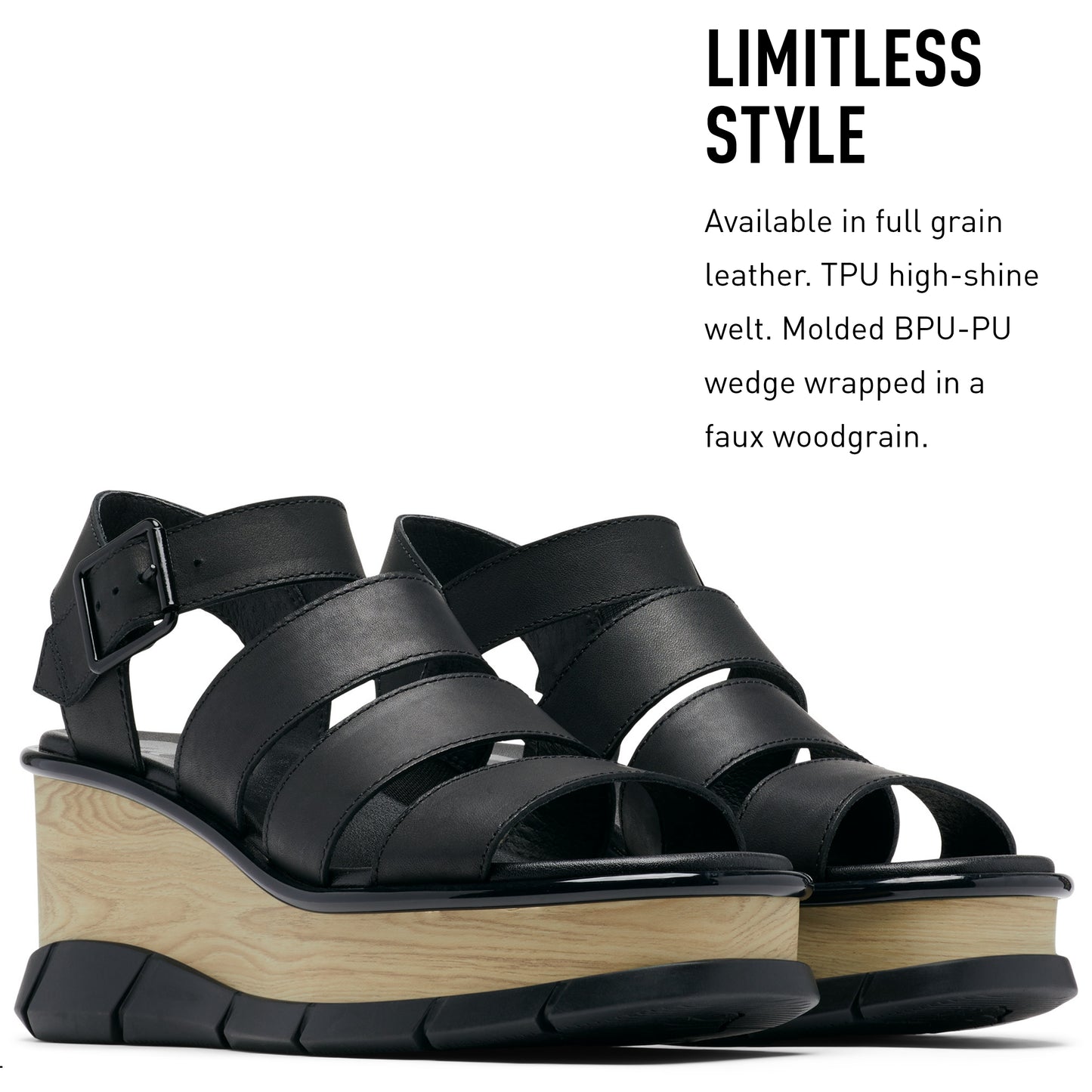 SOREL Women's Joanie III Ankle Strap Sandals - Black, Black - Size 6
