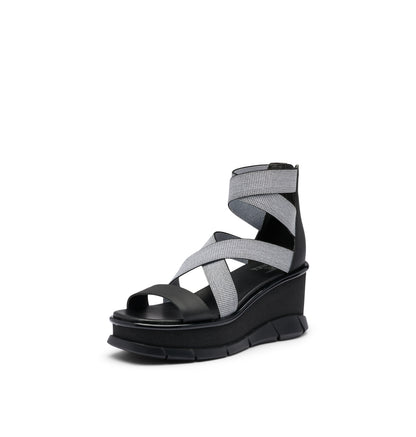 SOREL Women's Joanie III Sport Strap Sandals - Black, White - Size 7.5