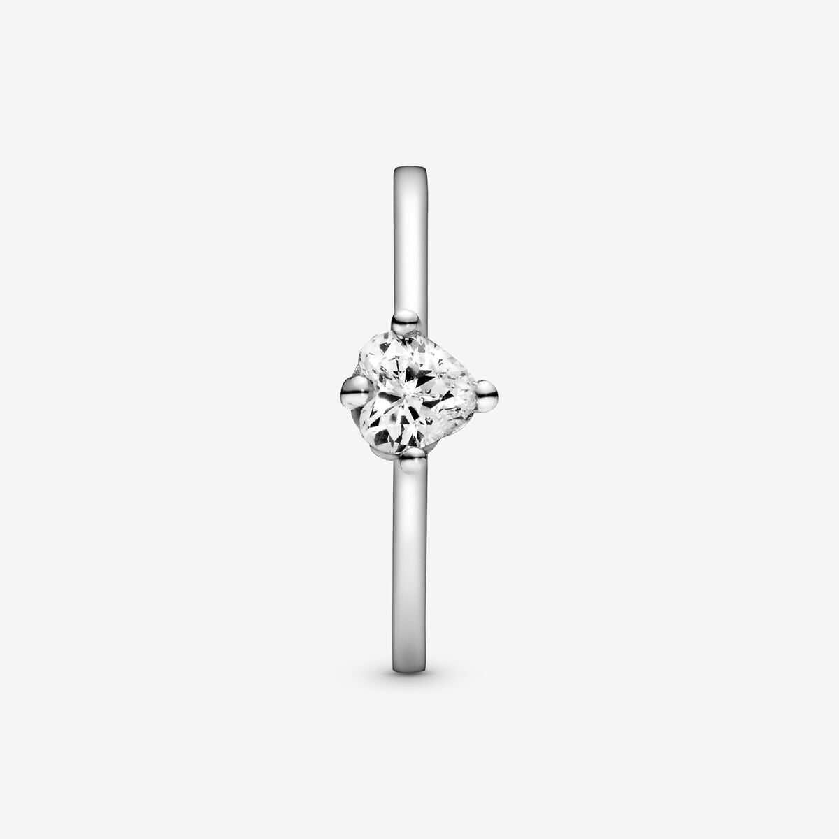 Pandora Clear Heart Solitaire Ring, Size 50,with Gift Box