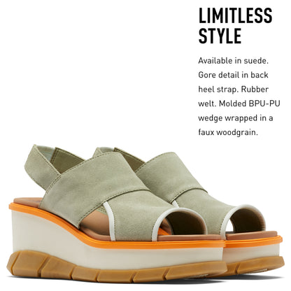 SOREL CAMERON‚Ñ¢ FLATFORM CORD SANDAL Sea Salt, Gum 16, 10
