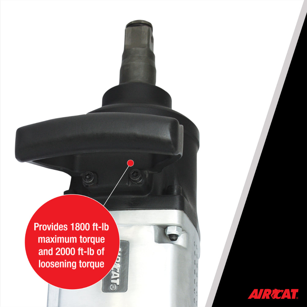 AIRCAT 1992-1: 1-Inch Straight Impact Wrench with Pinless Hammer Mechanism 2,000 ft-lbs