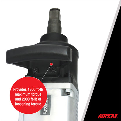 AIRCAT 1992-1: 1-Inch Straight Impact Wrench with Pinless Hammer Mechanism 2,000 ft-lbs