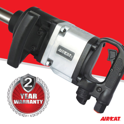 AIRCAT 1992 1-Inch Straight Impact Wrench with 8-Inch Extended Anvil 2,000 ft-lbs