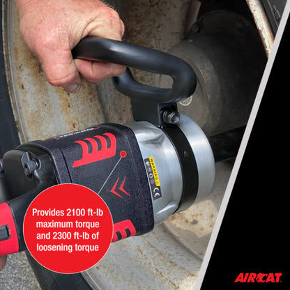 AIRCAT 1993-VXL: 1-Inch Vibrotherm Drive Composite Straight Impact Wrench with 7-Inch Anvil