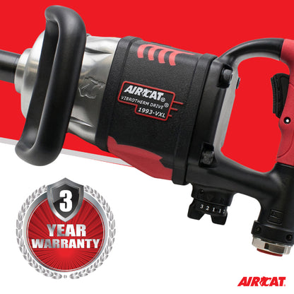 AIRCAT 1993-VXL: 1-Inch Vibrotherm Drive Composite Straight Impact Wrench with 7-Inch Anvil