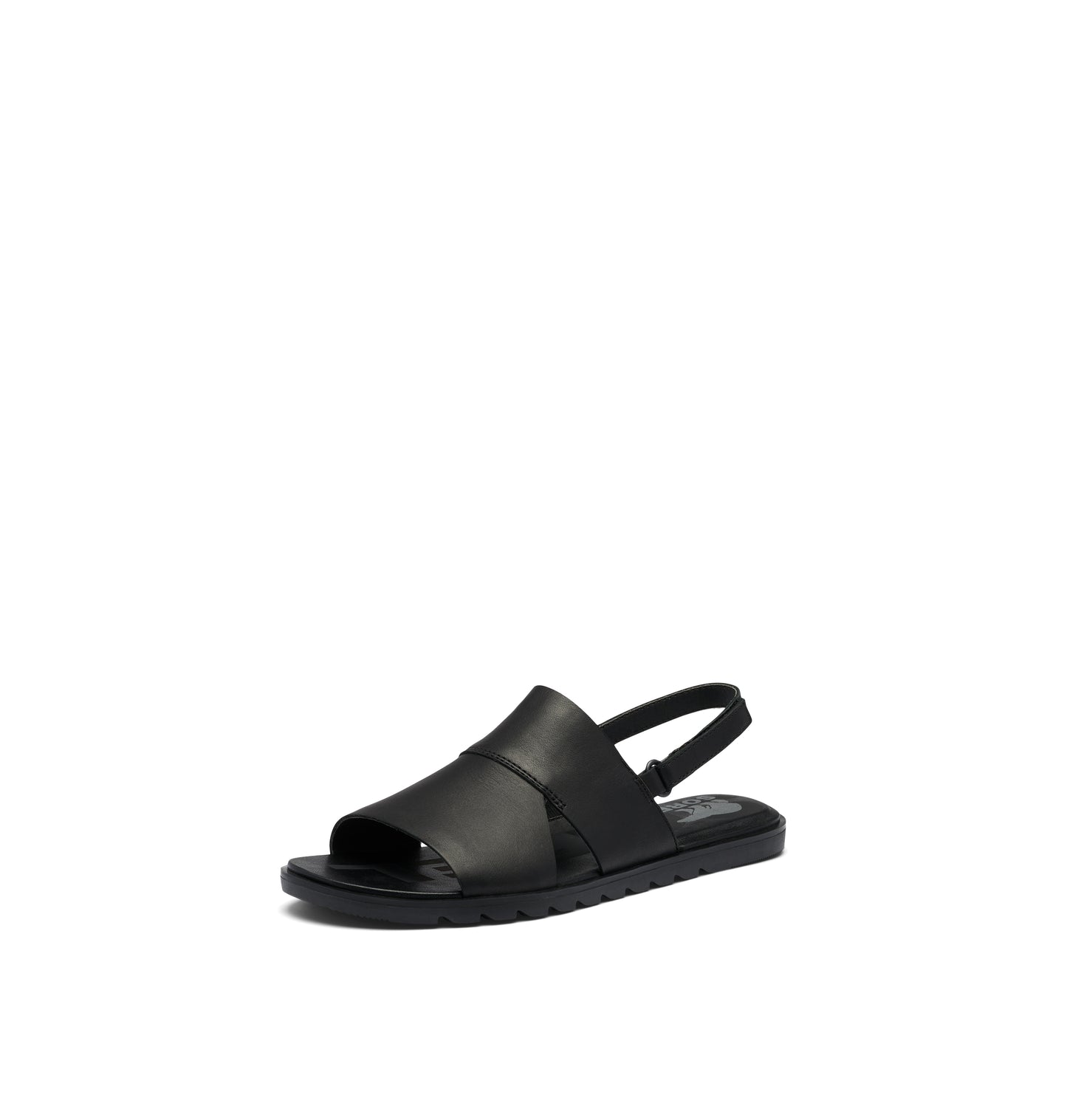 SOREL Women's Ella II Slingback Sandals - Black, White - Size 6