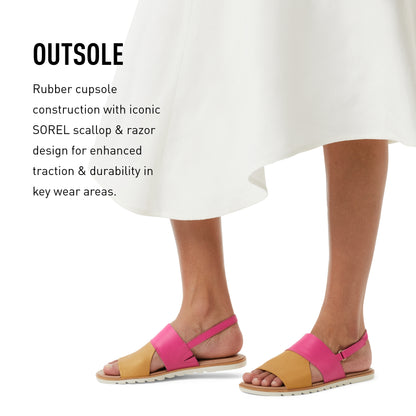 SOREL CAMERON‚Ñ¢ FLATFORM CORD SANDAL Sea Salt, Gum 16, 10