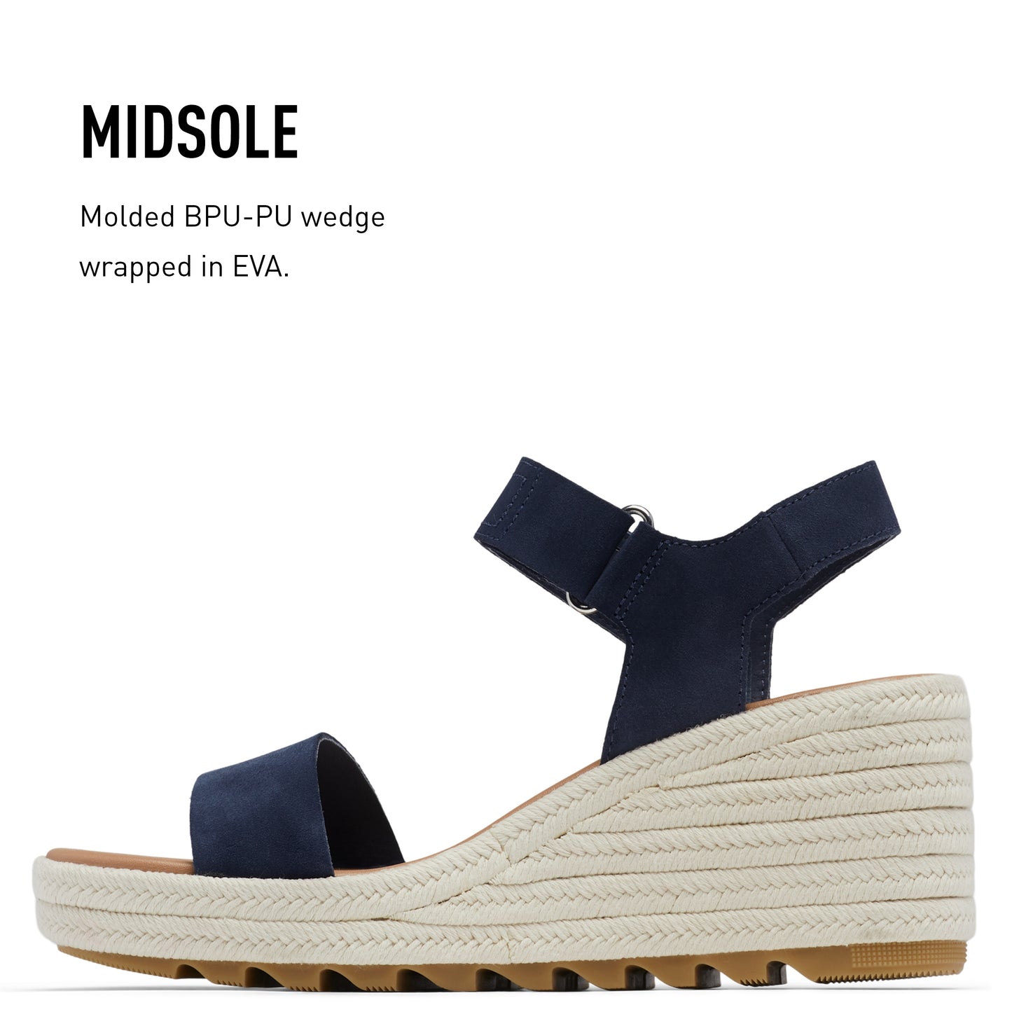 SOREL CAMERON‚Ñ¢ FLATFORM CORD SANDAL Sea Salt, Gum 16, 10