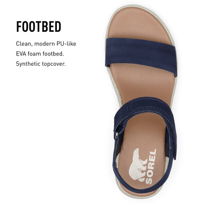 SOREL CAMERON‚Ñ¢ FLATFORM CORD SANDAL Sea Salt, Gum 16, 10
