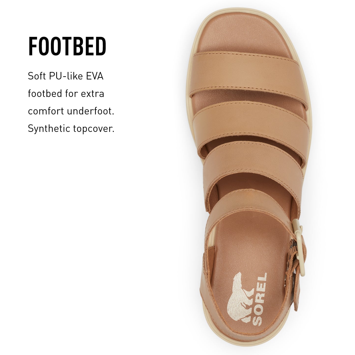 SOREL CAMERON‚Ñ¢ FLATFORM CORD SANDAL Sea Salt, Gum 16, 10
