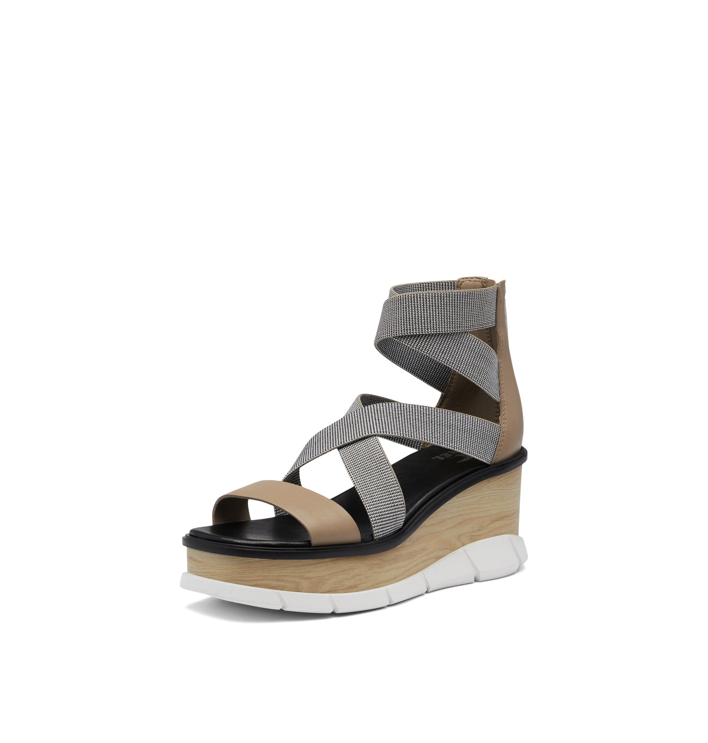 SOREL Women's Joanie III Sport Strap Sandals - Omega Taupe, White - Size 10