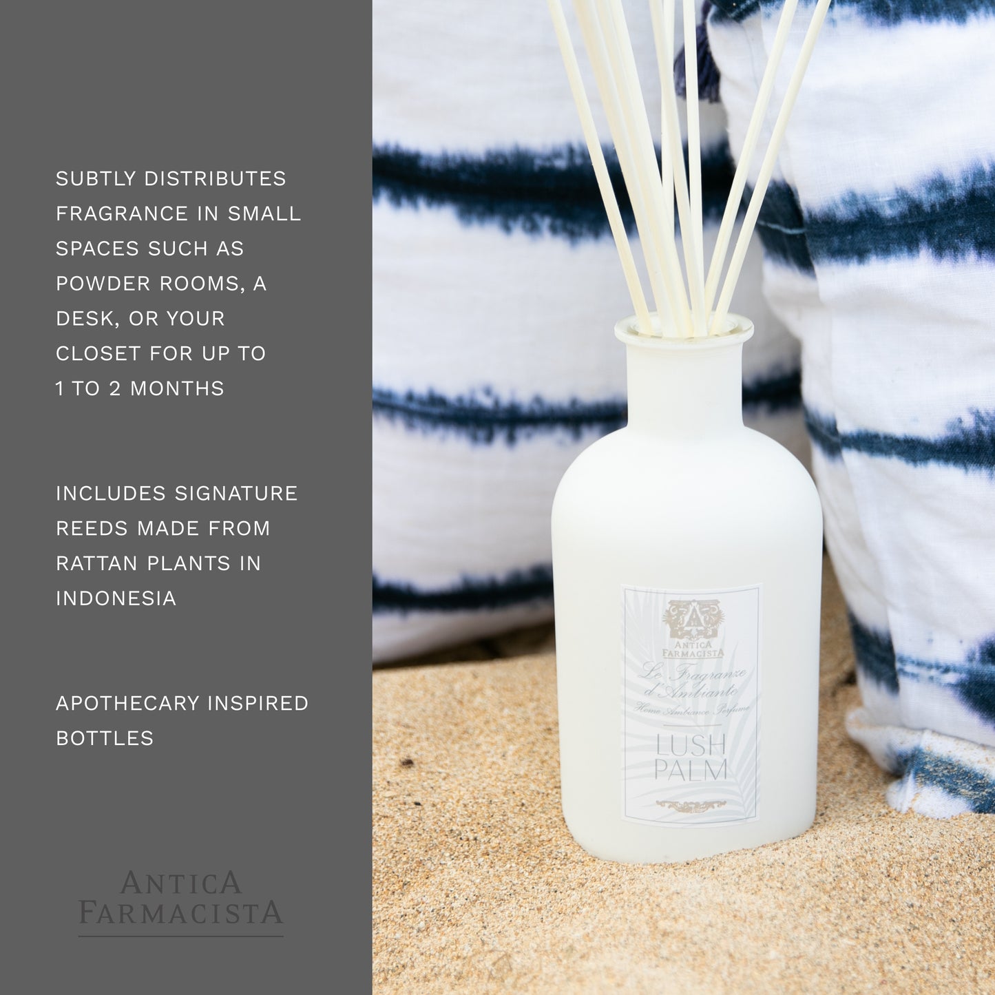 Antica Farmacista Home Ambiance Diffuser, Lush Palm, 3.4 Fl Oz