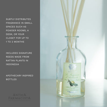 Antica Farmacista Home Ambiance Diffuser, 3.4 Fl Oz, Lemon Verbena & Cedar