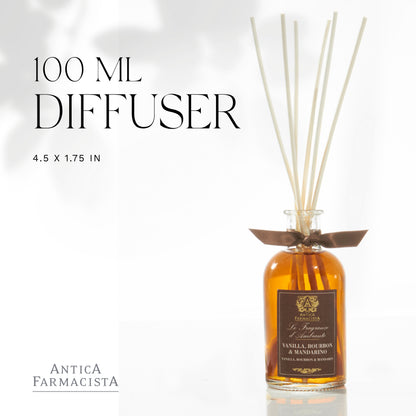 Antica Farmacista Home Ambiance Diffuser, 3.4 Fl Oz, Vanilla, Bourbon & Mandarin