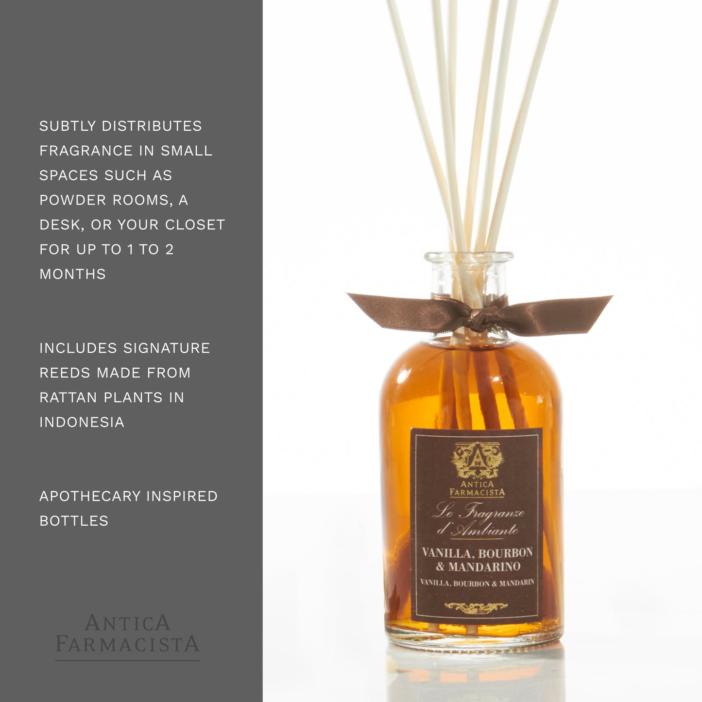 Antica Farmacista Home Ambiance Diffuser, 3.4 Fl Oz, Vanilla, Bourbon & Mandarin