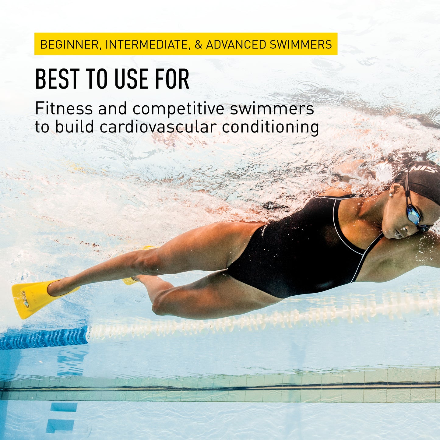 FINIS Zoomers Gold Swim Fins - Size D, Male (5.5-7) Female (6.5-8)