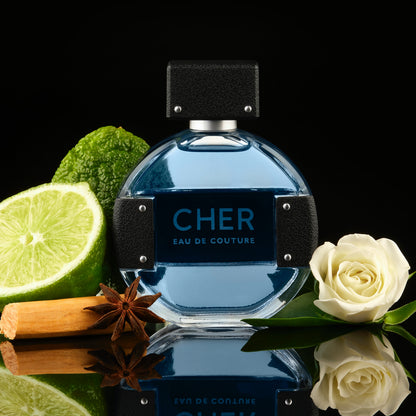Cher Eau De Couture by Scent Beauty - Perfume Spray for Men and Women - Fruity and Citrusy Scent with Notes of Bergamot, Jasmine and Vanilla Orchid - Spicy, Bold and Lasting Fragrance - 1.7 FL Oz