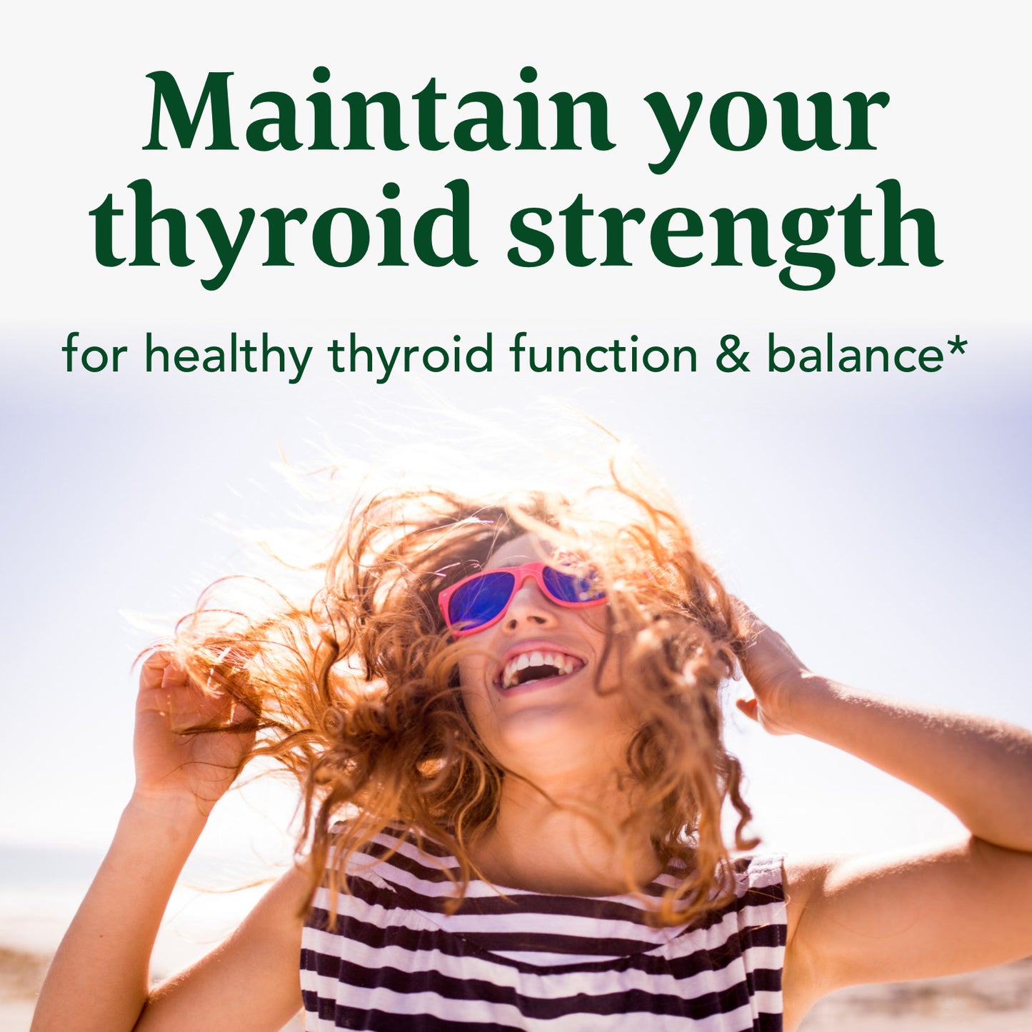 MegaFood Thyroid Strength - Mineral Supplement for Thyroid Support with Ashwagandha, Zinc, Iodine, L-Tyrosine, Selenium, and Copper - Gluten-Free, Made Without Dairy - Vegan - 60 Tabs (30 Servings)