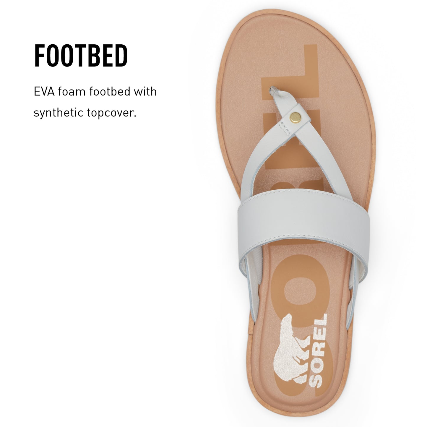 SOREL CAMERON‚Ñ¢ FLATFORM CORD SANDAL Sea Salt, Gum 16, 10