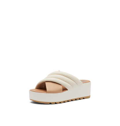 SOREL CAMERON‚Ñ¢ FLATFORM CORD SANDAL Sea Salt, Gum 16, 10