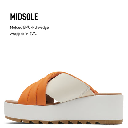SOREL CAMERON‚Ñ¢ FLATFORM CORD SANDAL Sea Salt, Gum 16, 10