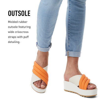 SOREL CAMERON‚Ñ¢ FLATFORM CORD SANDAL Sea Salt, Gum 16, 10