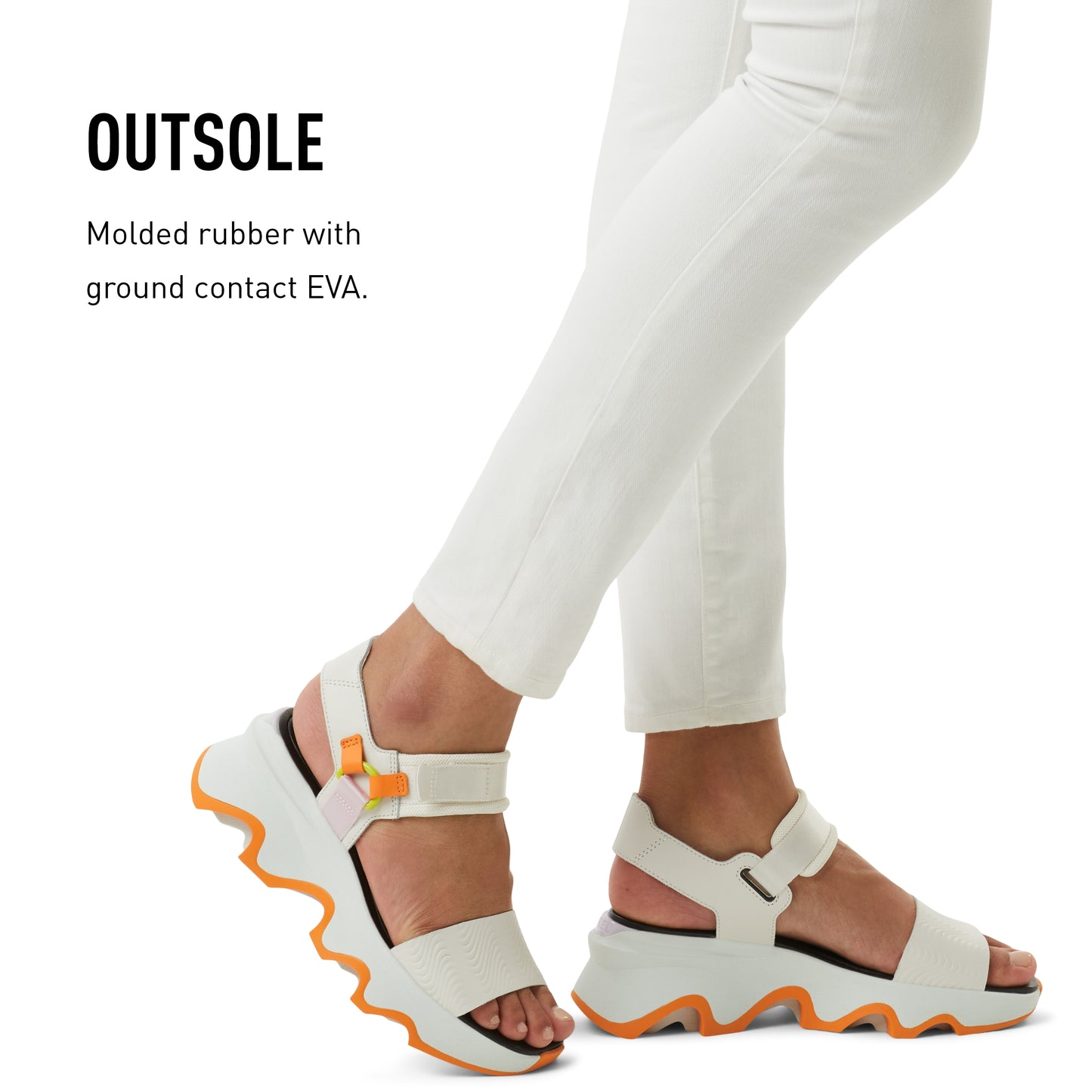 SOREL CAMERON‚Ñ¢ FLATFORM CORD SANDAL Sea Salt, Gum 16, 10