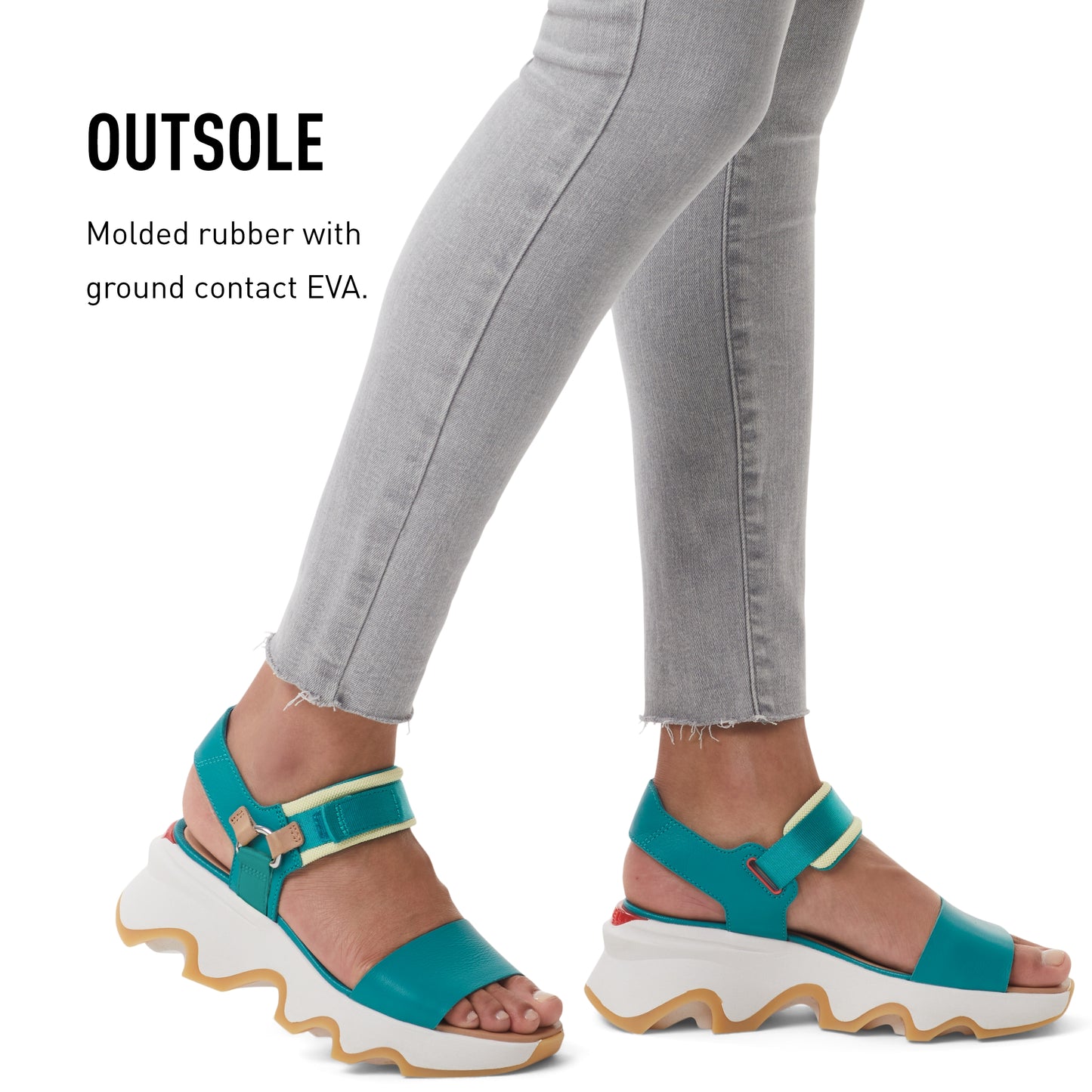 SOREL CAMERON‚Ñ¢ FLATFORM CORD SANDAL Sea Salt, Gum 16, 10
