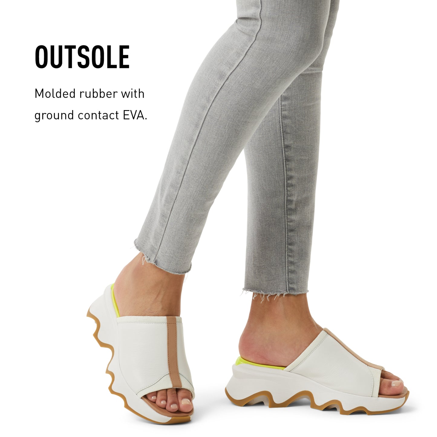 SOREL CAMERON‚Ñ¢ FLATFORM CORD SANDAL Sea Salt, Gum 16, 10