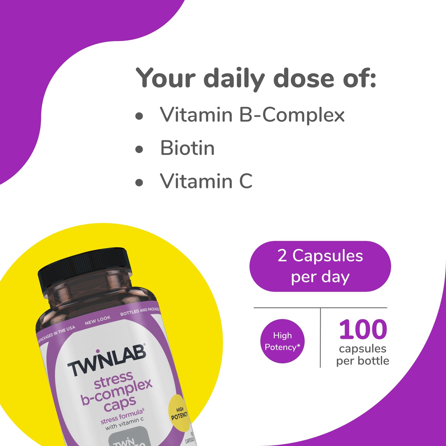 TWL Stress B-Complex Caps 100 (Pack of 2)
