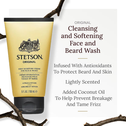 SCENT BEAUTY Stetson Original Deep Clean Face & Beard Wash 3 Pack