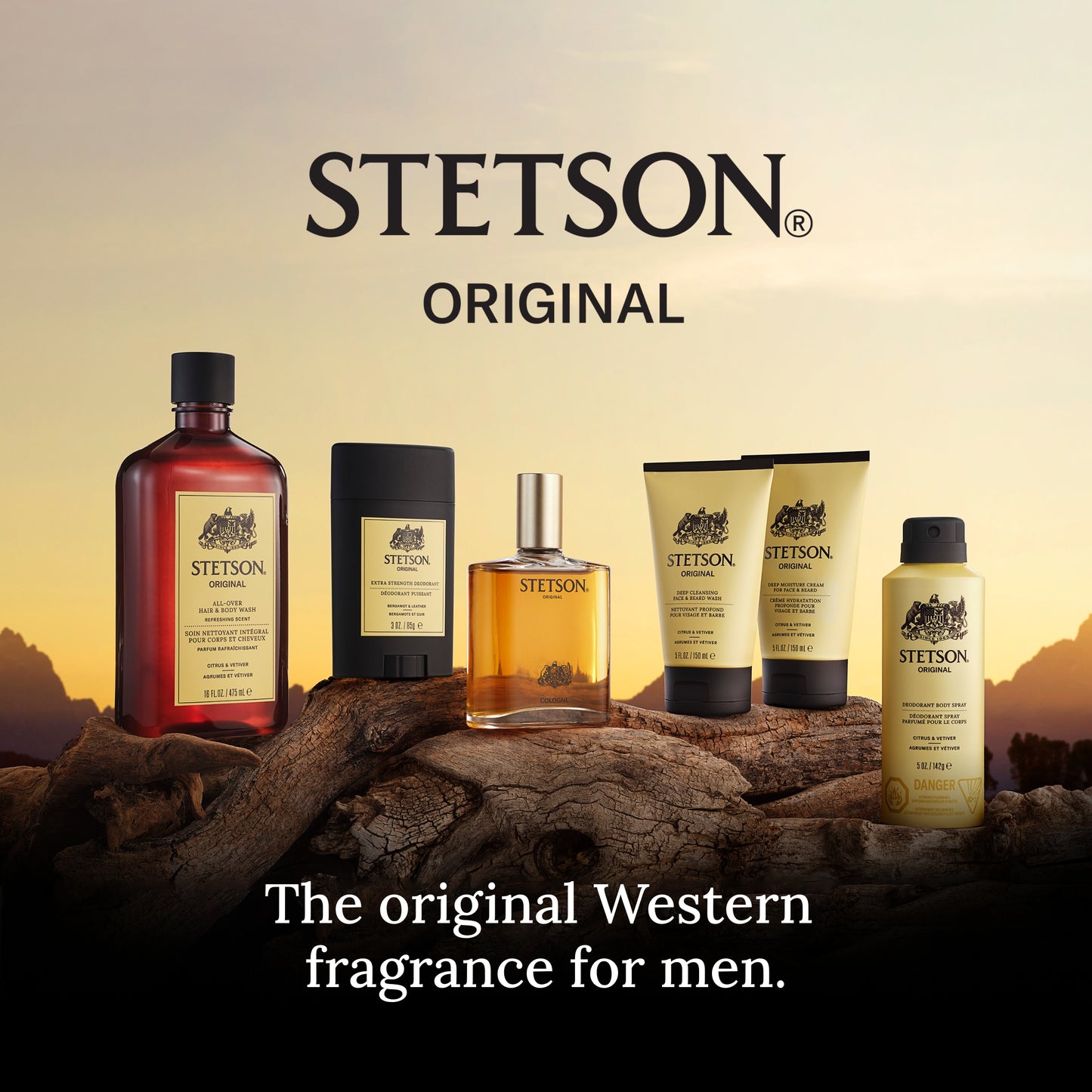 SCENT BEAUTY Stetson Original Deep Clean Face & Beard Wash 3 Pack