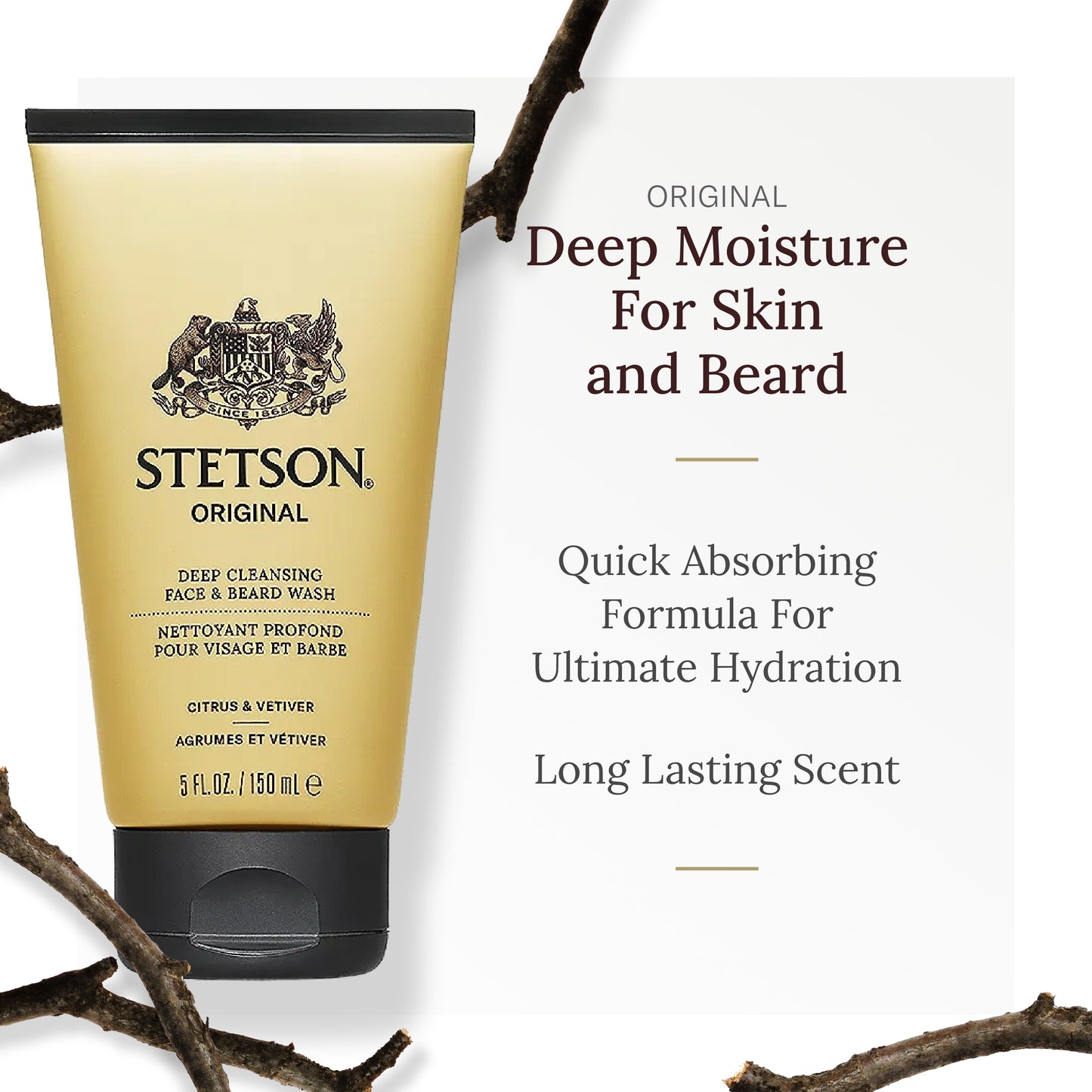 SCENT BEAUTY Stetson Original Deep Moisture For Face & Beard 3 Pack